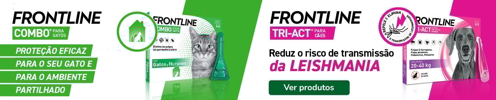 Frontline e Frontpro Antiparasitários para cão e gato na Tiendanimal. Proteção eficaz contra parasitas para o seu pet.