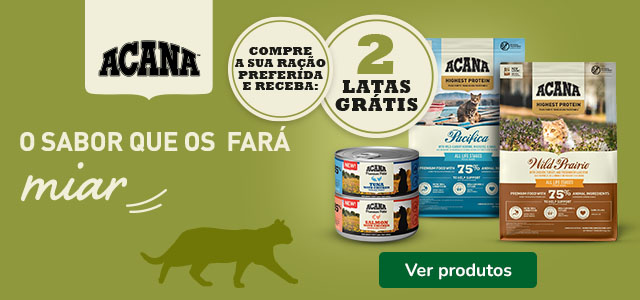 Acana: Ração para gato com oferta.