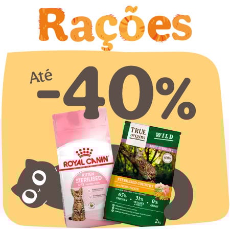 Miaumania: Até 40% de desconto em ração para gato.