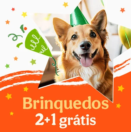 2+1 grátis em brinquedos para cão da Tootoy.