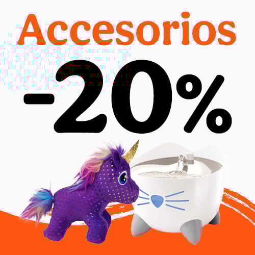 20% de desconto em todos os acessórios.