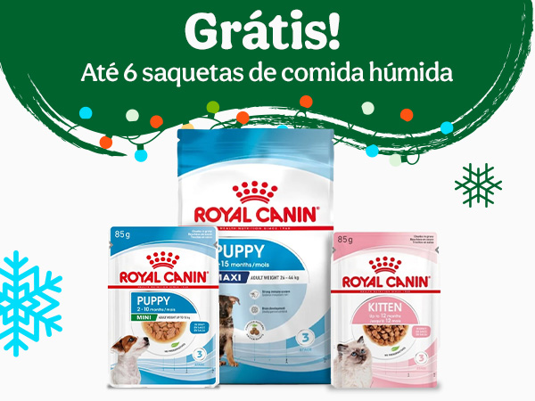 Super oferta em Royal Canin: até 8 un. de comida húmida GRÁTIS!