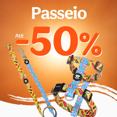Até 50% de desconto em acessórios de passeio.
