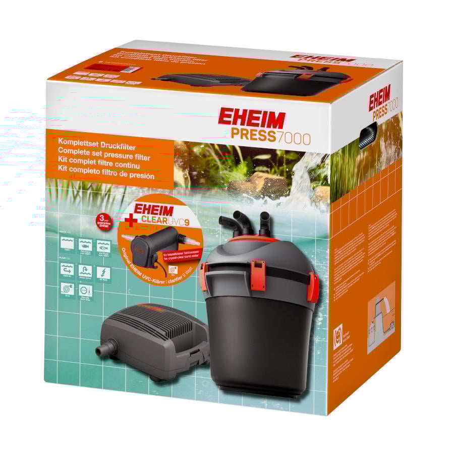 Filtro Prensa Eheim com Bomba e Esterilizador UVC para Lagoas