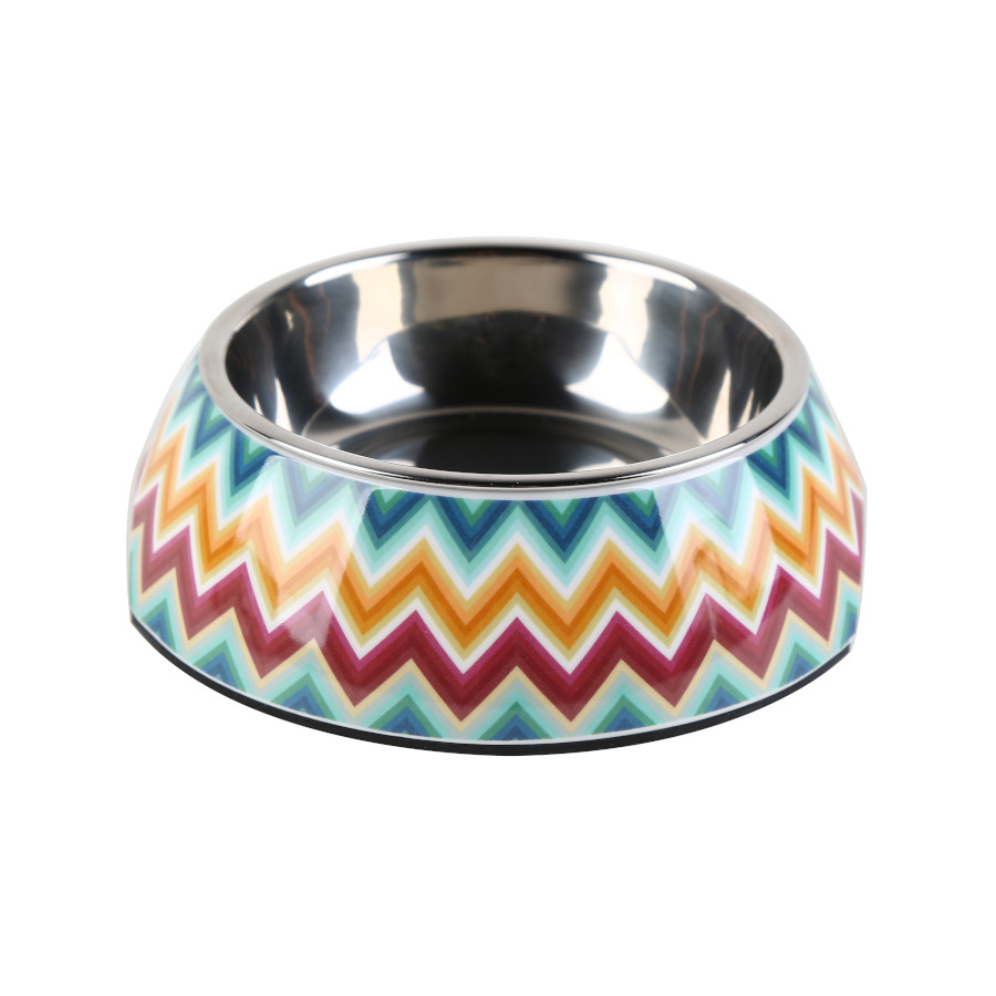 Leeby Comedouro colorido em inox para cães