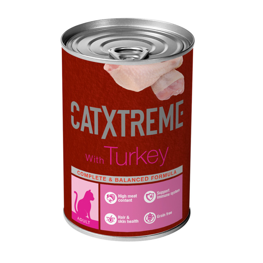 0.4 KG Catxtreme com Peru em patê lata para gatos