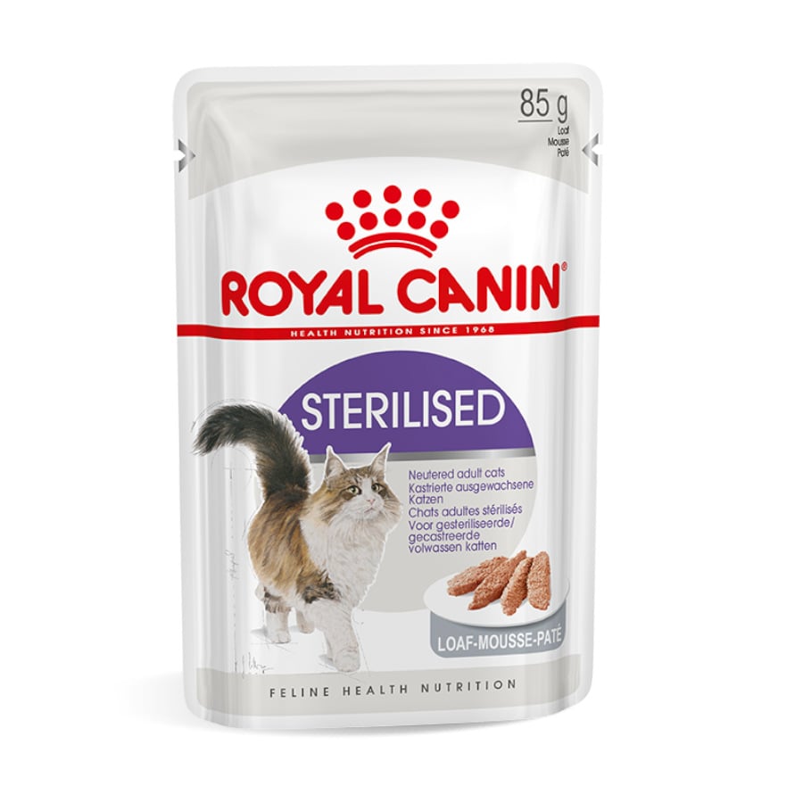 48 saquetas x 85 g Royal Canin Feline Sterilised Saquetas com molho para gatos Pack poupança!