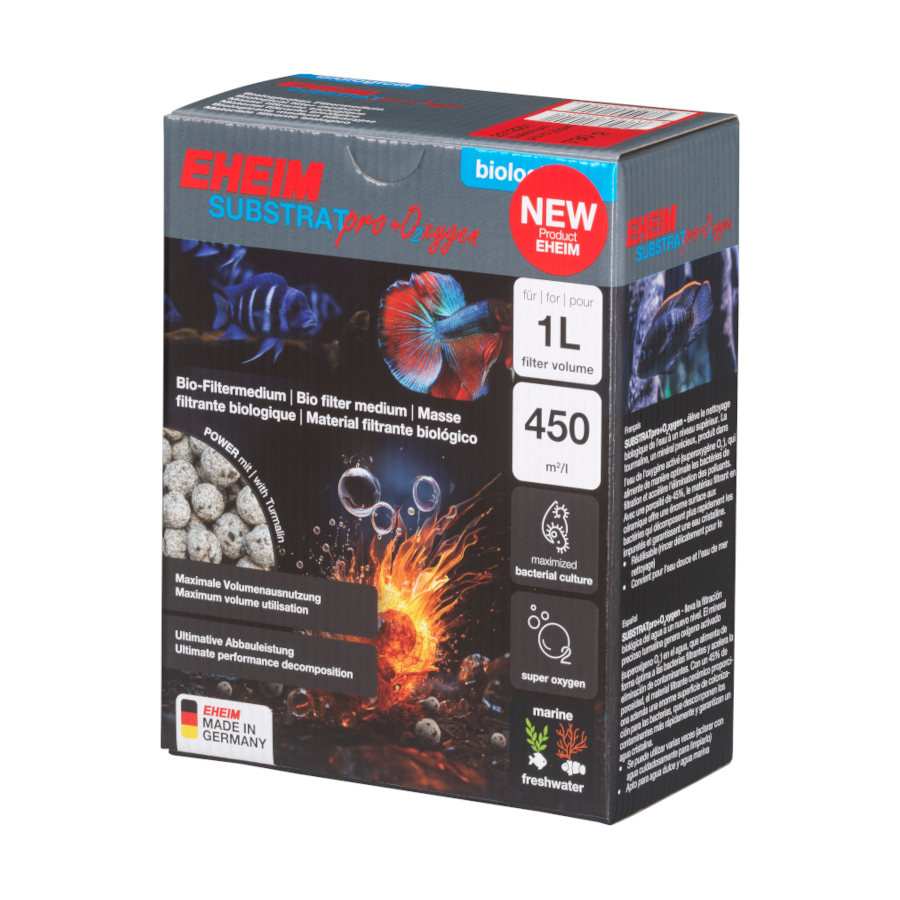 1 L Eheim Substrat pro+O2xygen Material Filtrante para Filtro para aquários