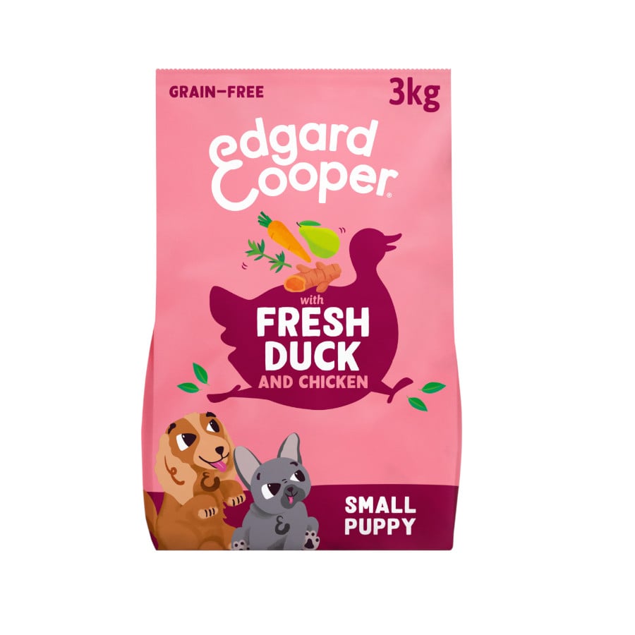 3 KG 3 kg Edgard & Cooper Pienso Pato y Pollo para cachorros mini