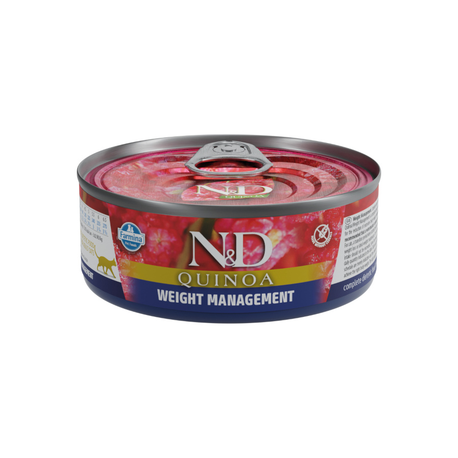 0.08 KG Farmina N&D Weight Control Quinoa lata para gatos
