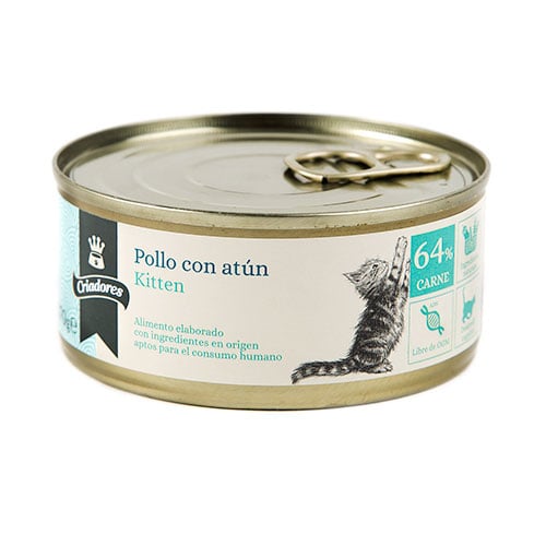 170 g Criadores Kitten frango-atum comida húmida gatos
