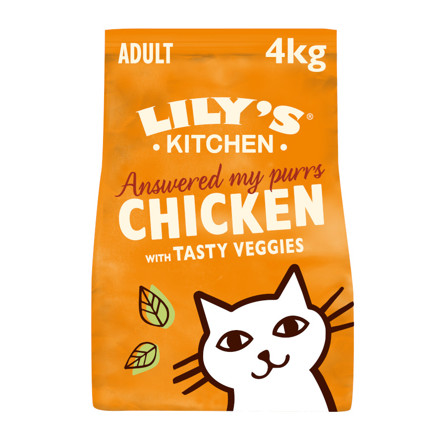 4 kg Lily's Kitchen Grain Free Frango ração para gatos