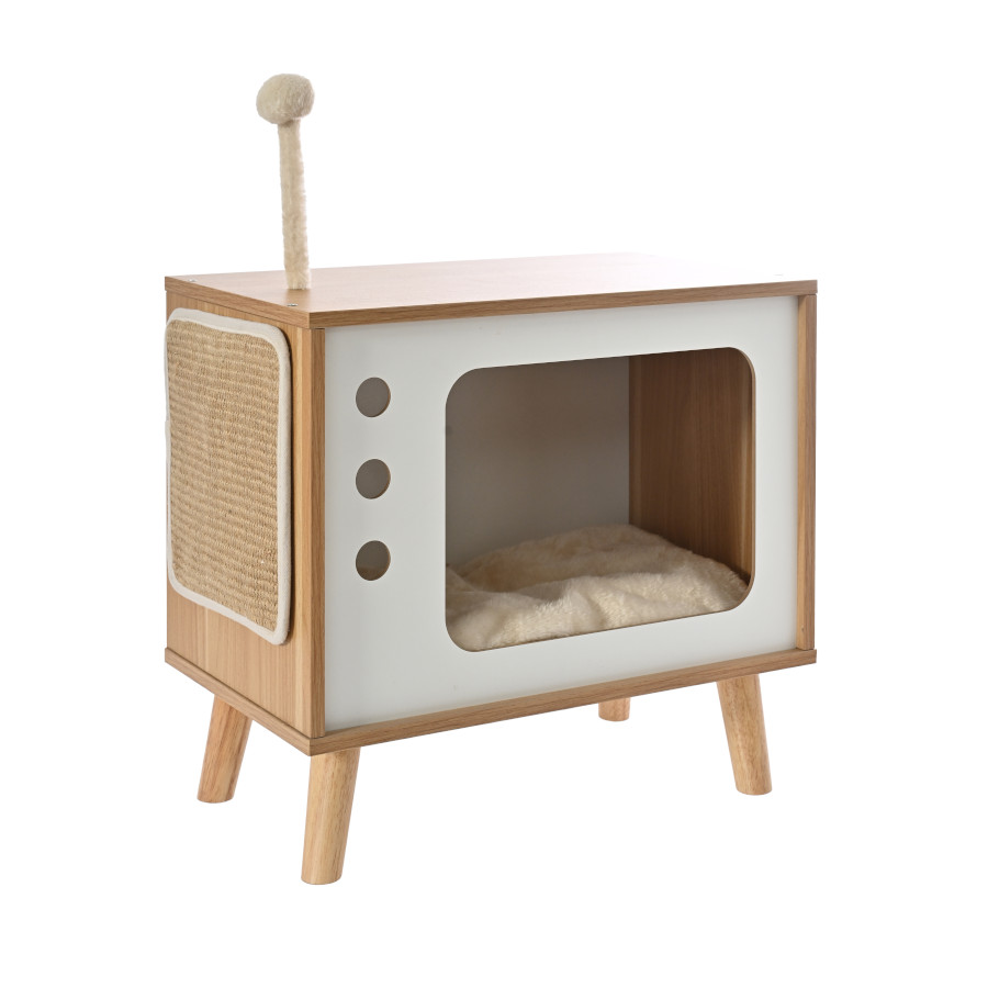 Leeby Thierre TV cama nido arranhador para gatos