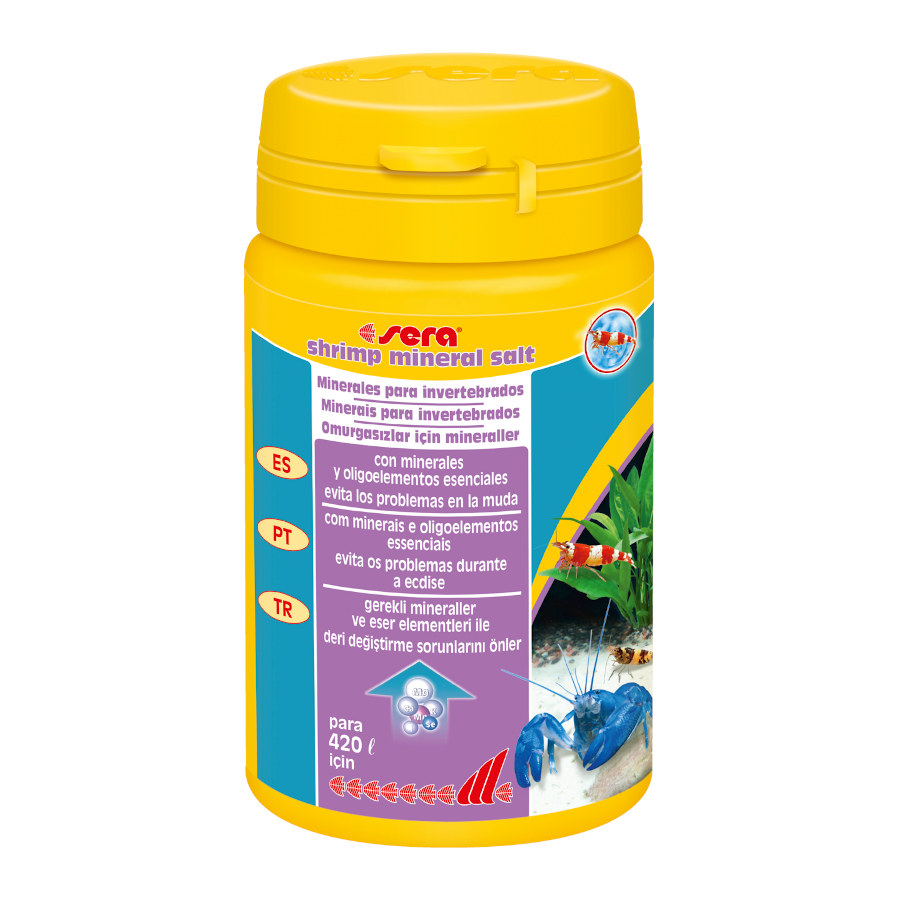 0.105 KG Sera Shrimp Mineral Salt Suplemento para invertebrados