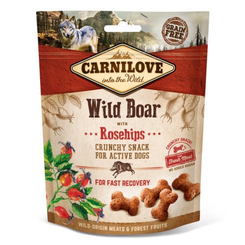 0.2 KG Carnilove Biscoitos Crunchy Javali e Rosa Mosqueta para cães