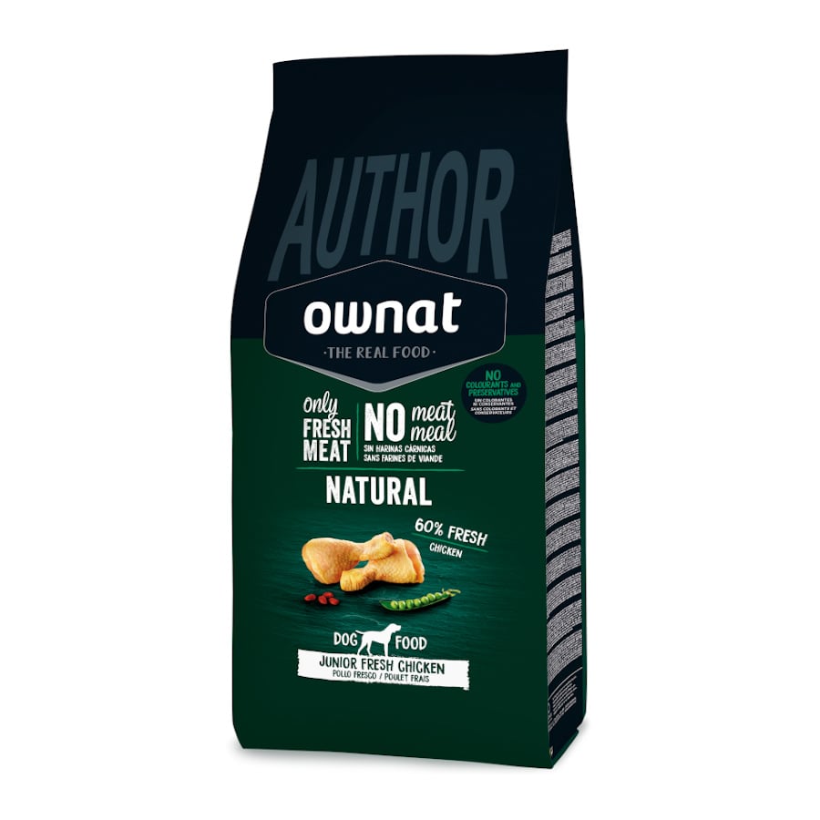 Ownat Author Junior Frango Fresco ração para cães