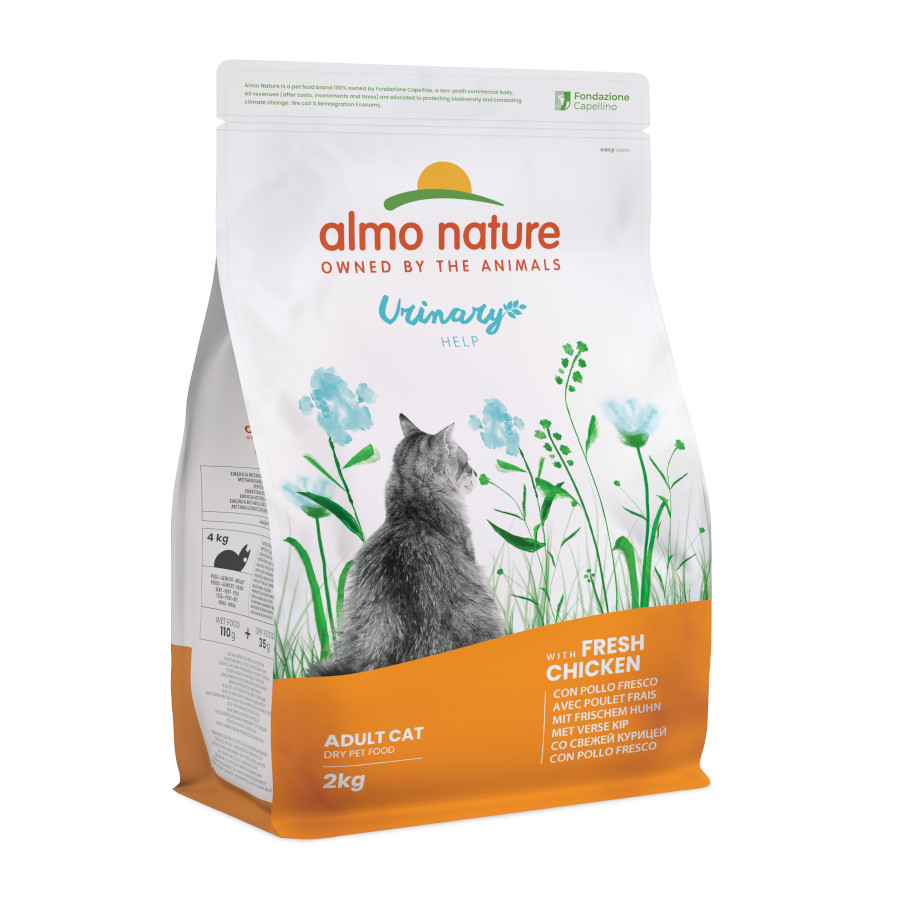 2 KG 2 kg Almo Nature Urinary Chicken Ração para Gatos