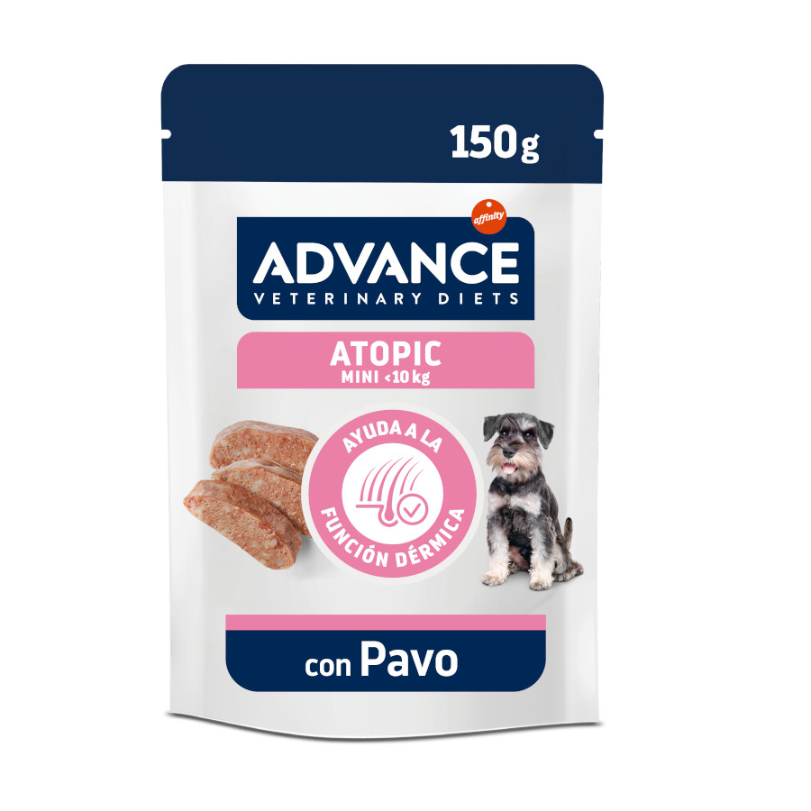 24 saquetas x 150 g Advance Atopic Peru saqueta para cães Pack poupança!