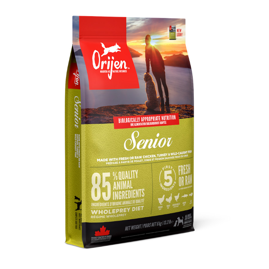 2 x 11.4 kg Orijen Senior ração para cães Pack poupança!