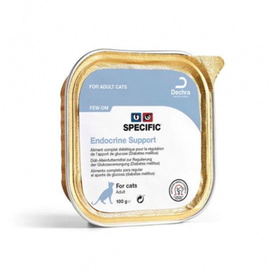 0.1 KG 100 g Specific Adult FEW-DM Endocrine Support terrina para gatos