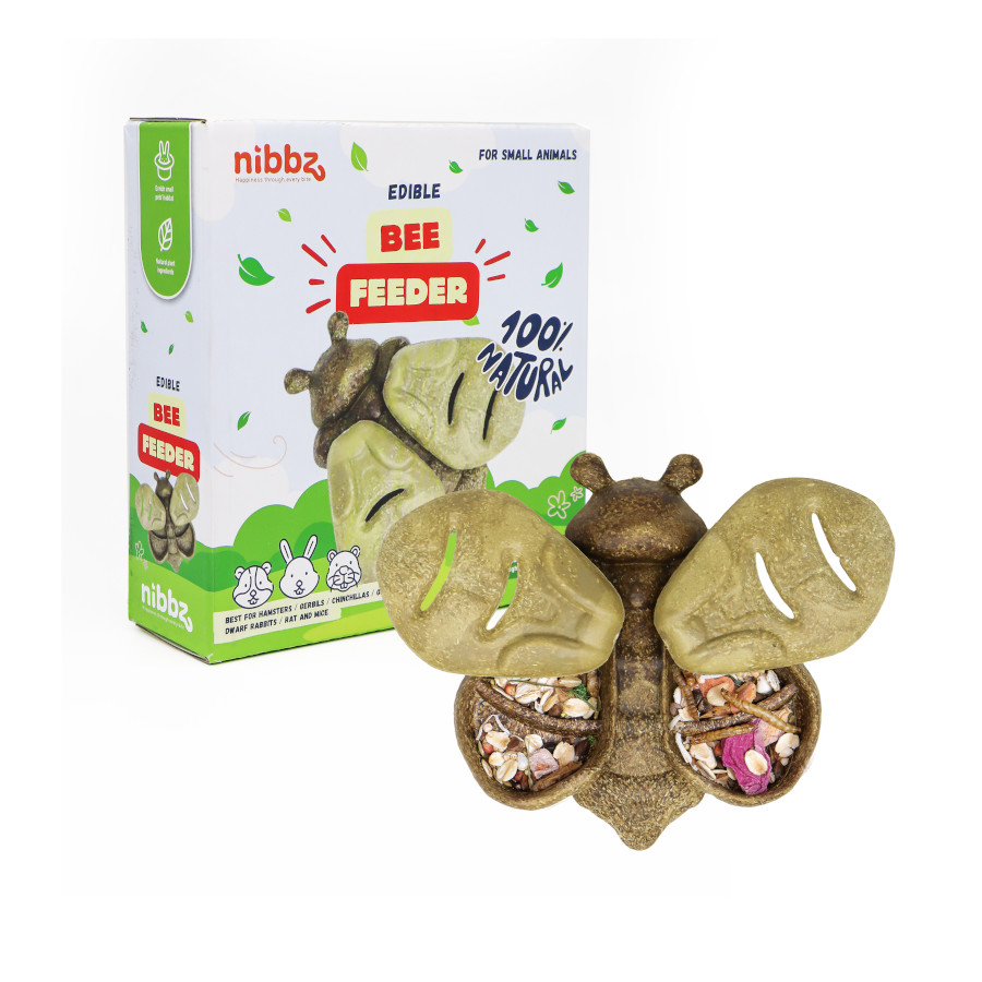 Nibbz Comedouro de Abelha Comestível suplemento alimentar para roedores