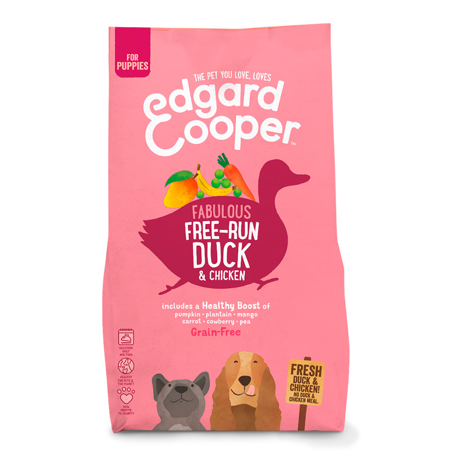 Edgard e Cooper ração Pato e Frango para cachorros