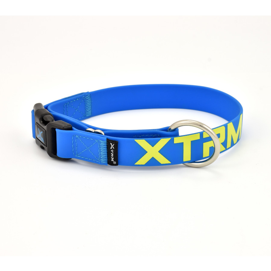 X-TRM Coleira Azul em PVC para cães