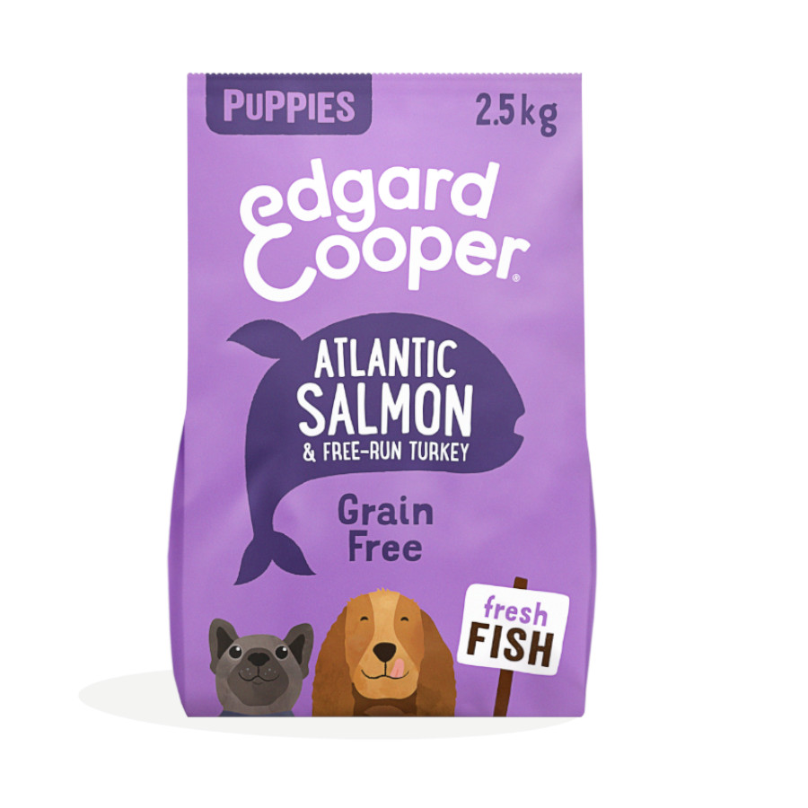 2.5 KG Edgard & Cooper ração de salmão e peru para cachorros