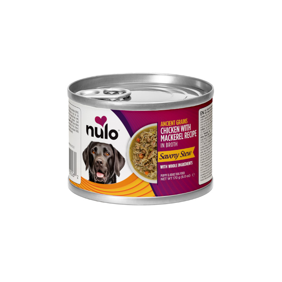 0.17 KG 170 g Nulo Comida húmida de Frango com Cavala em Caldo em lata para cães