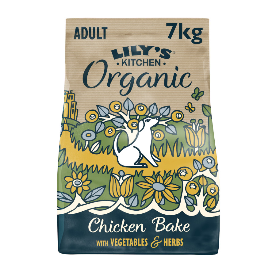 7 KG 7 kg Lily's Kitchen Organic Frango e Legumes ração para cães