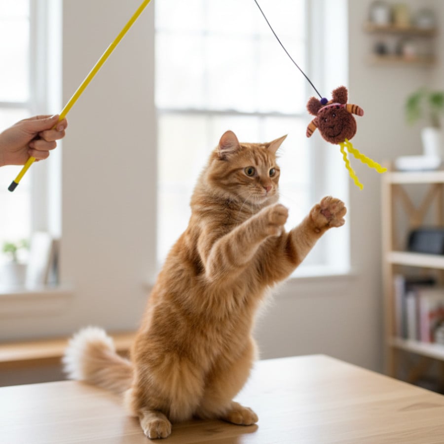 Tootoy! Interactive & Stimulate Vara lhama para gatos