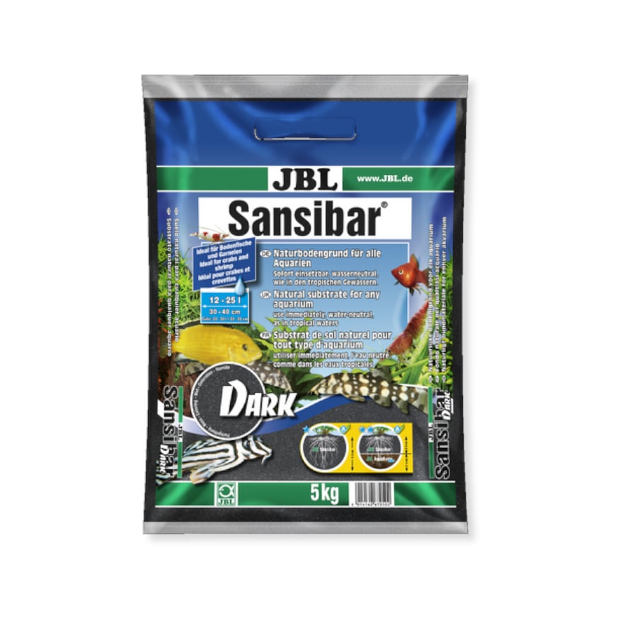 JBL Sansibar Preto Substrato para plantas de aquários