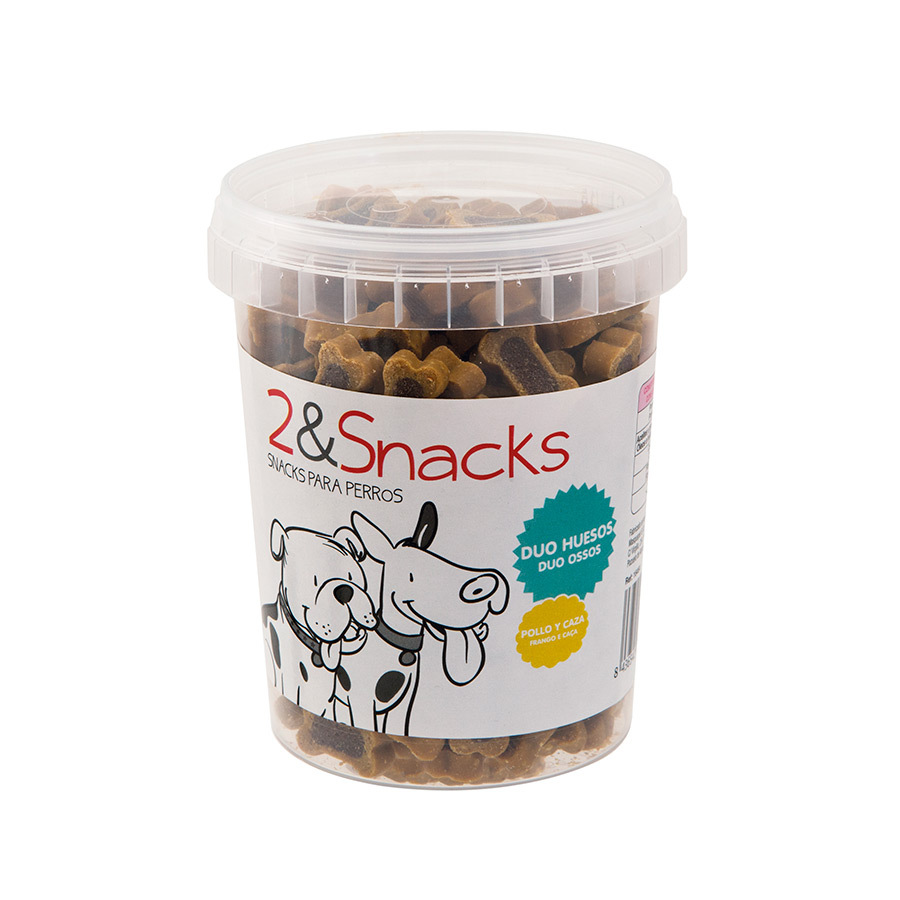 2&Snacks Duo Ossos Frango e Caça 300 g snacks para cão, , large image number null