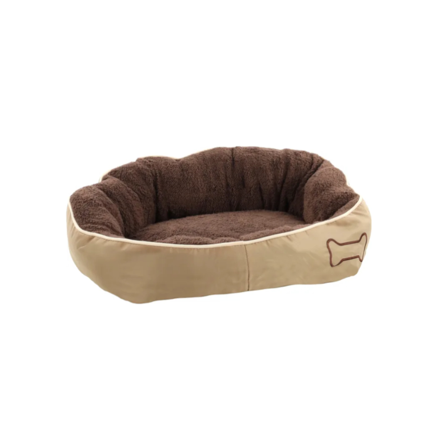 Flamingo Chipz Retangular Castanha cama alcofa para cães