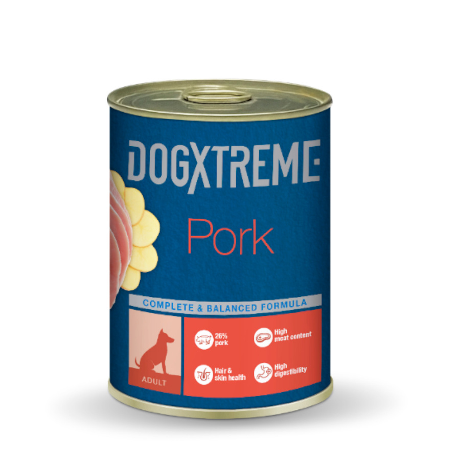 4.8 kg Dogxtreme Adult Porco em lata para cães