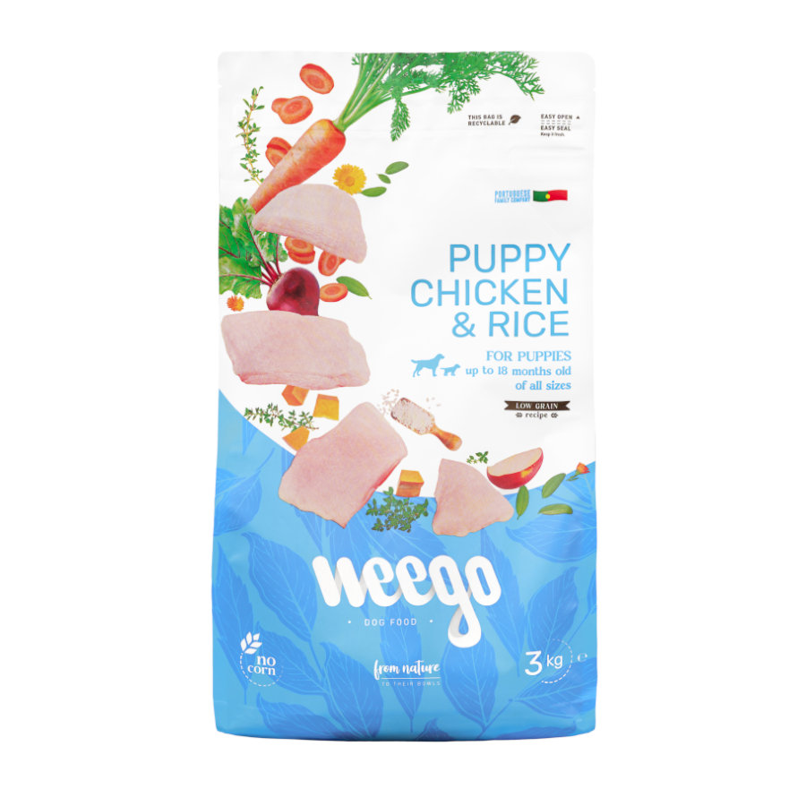 2.945 KG Weego Puppy Ração de frango e arroz para cachorros