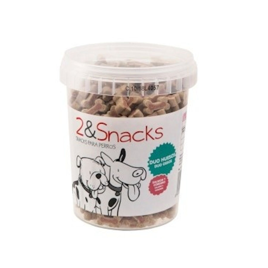 2&Snacks Duo Ossos Salmão e Borrego 300 g snacks para cão, , large image number null