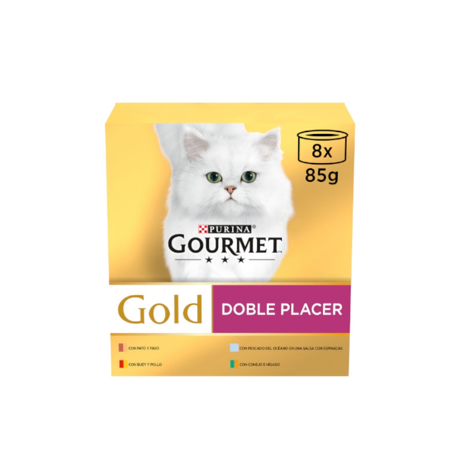 24 latas x 85 g Gourmet Gold Sortido lata para gatos Pack Poupança!