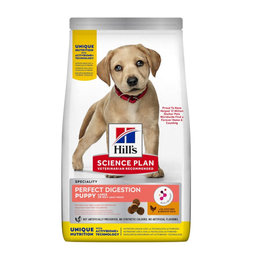 14.5 KG Hill's Puppy Large Science Plan Perfect Digestion Ração