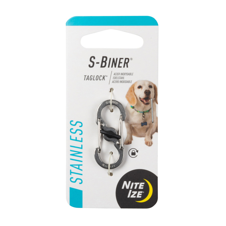 Mosquetão Nite Ize S-Biner TagLock para cães