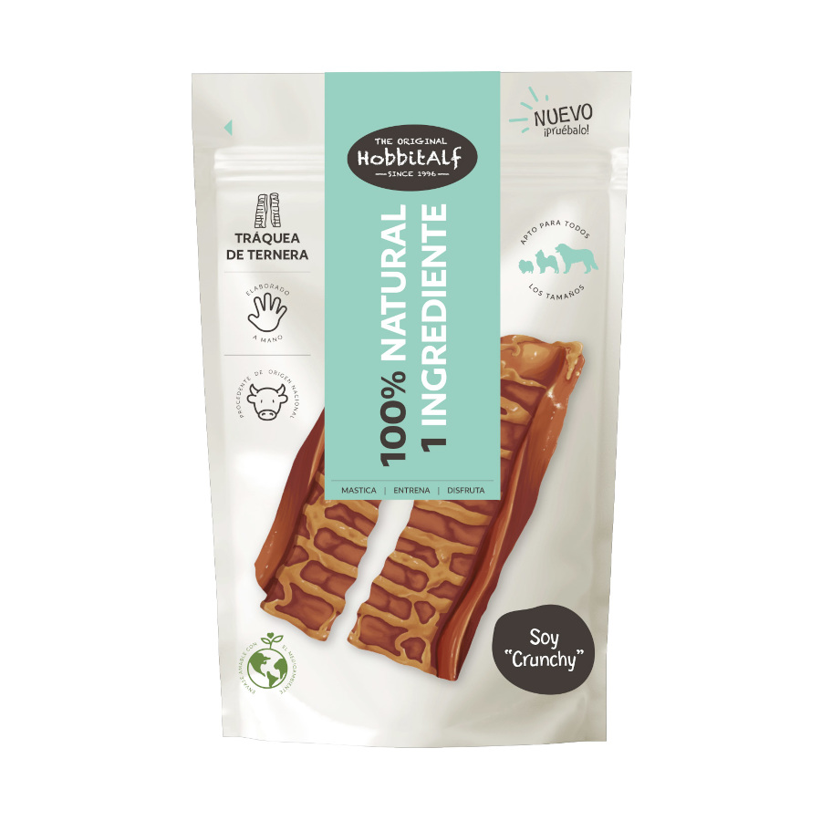 0.1 KG Traqueias Hobbitalf Beef para cães