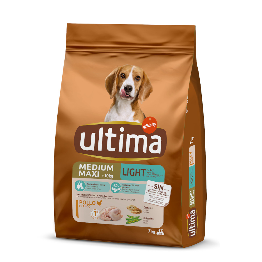 7 KG Ultima ração light Affinity Adult para cães