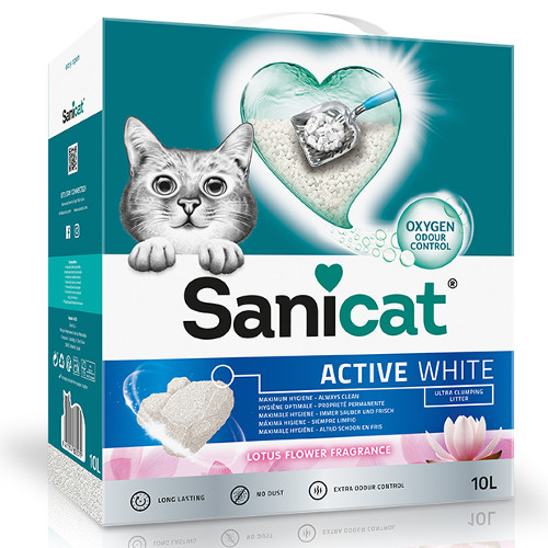 2 x 6 L Sanicat Active Lotus Areia Aglomerante Pack poupança!