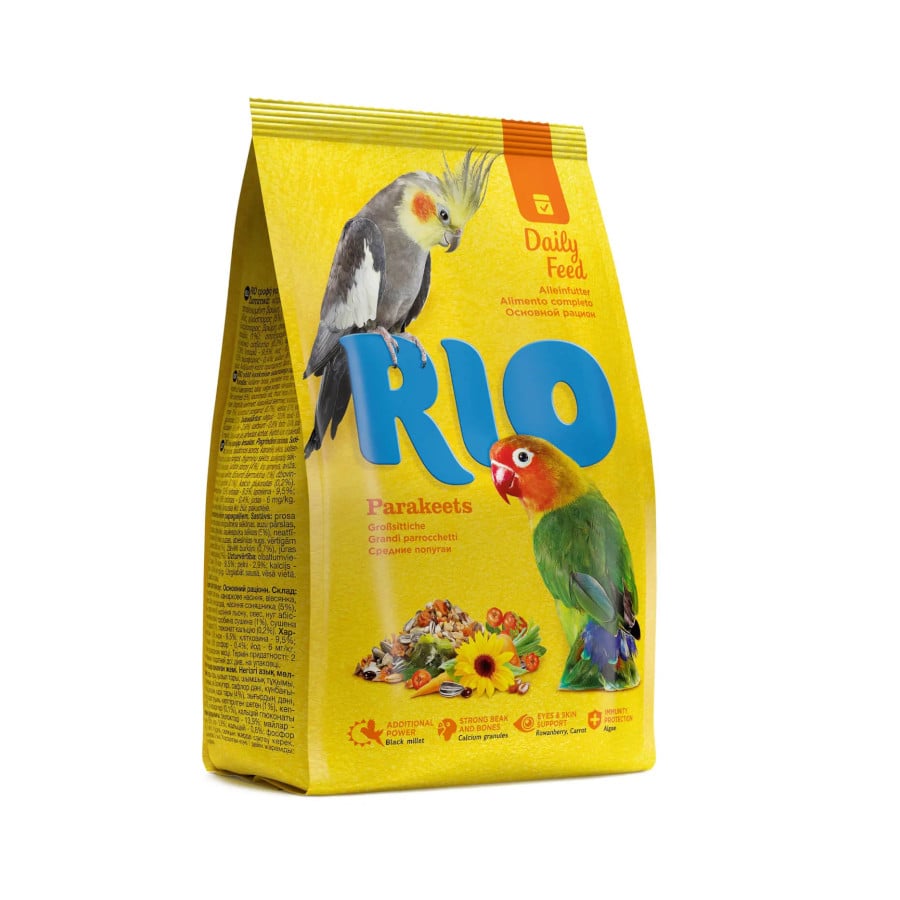 1 KG 1 kg RIO Alimento Completo Pienso para cotorras pequeñas