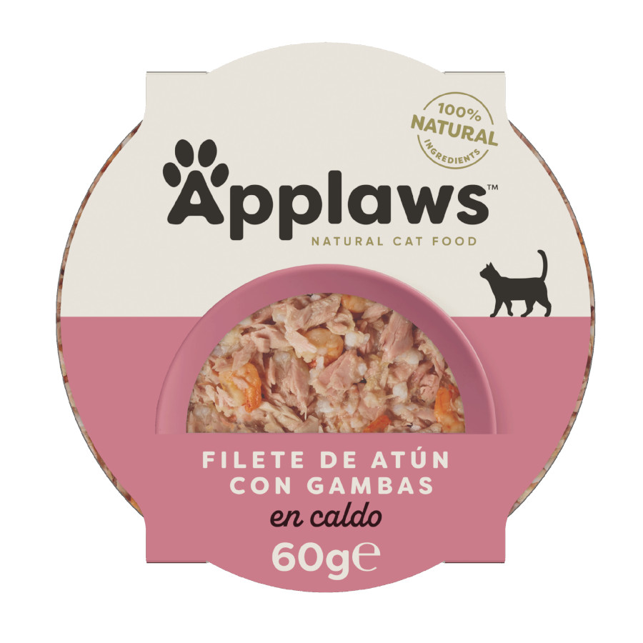 60 g Applaws Atum e Camarões terrina para gatos