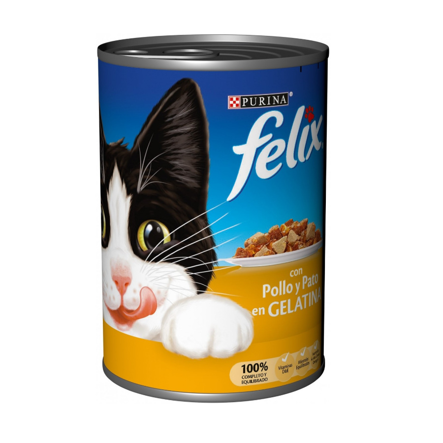 Purina Felix frango e pato lata para gatos, , large image number null