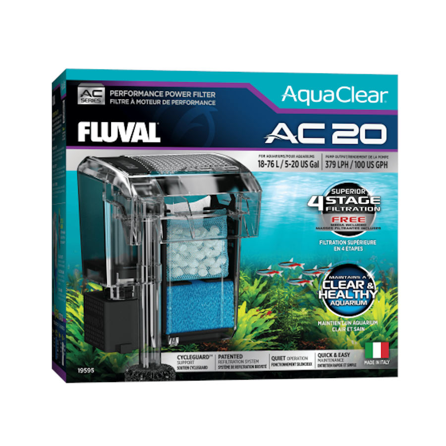0.75 KG Fluval AquaClear AC Filtro Mochila para aquários