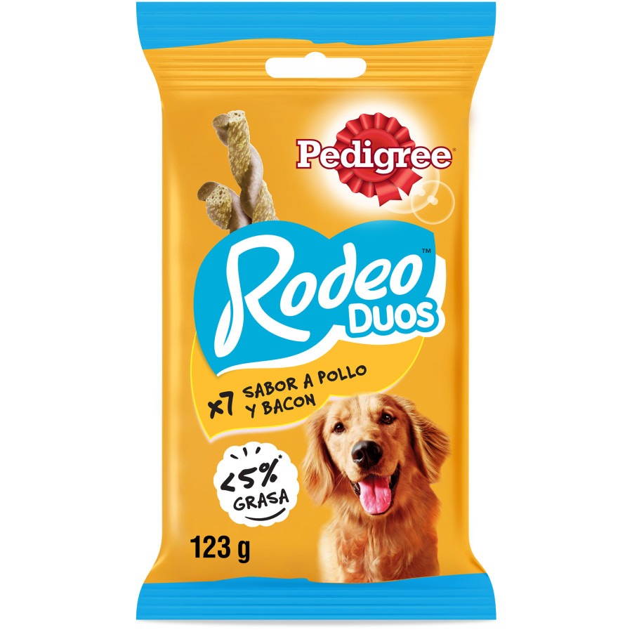 2 pacotes x 123 g Pedigree Rodeo Duos Snacks Frango e Bacon para Cães Pack poupança!