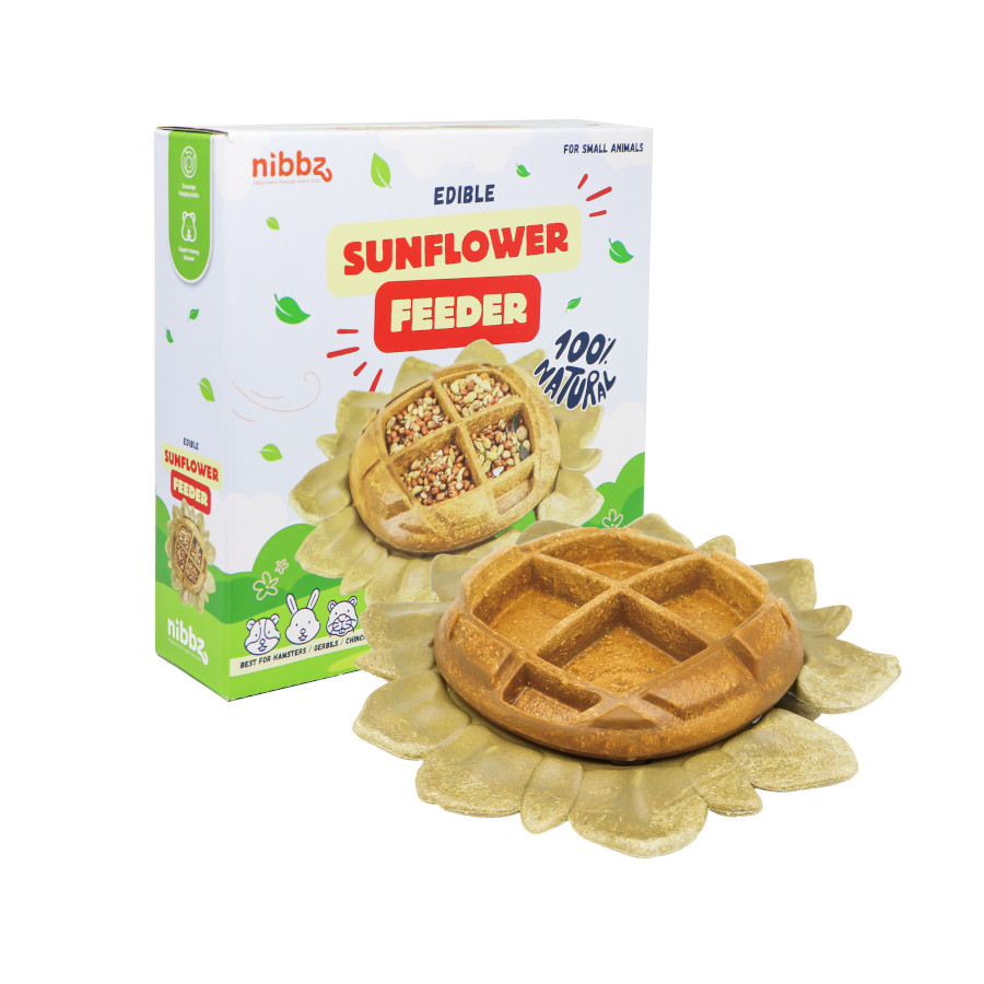 Nibbz Comedouro de Girassol Comestível Suplemento alimentar para roedores