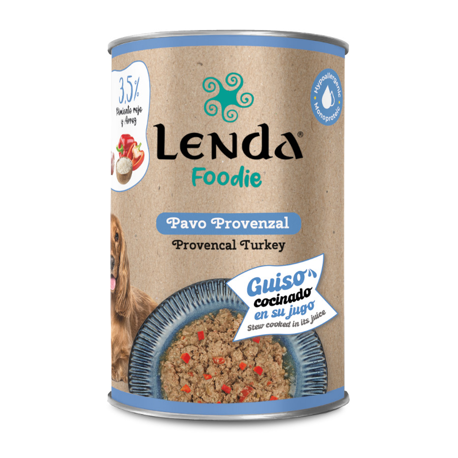 12 latas x 400 g Lenda Provencal Turkey Lata para cães Pack poupança!